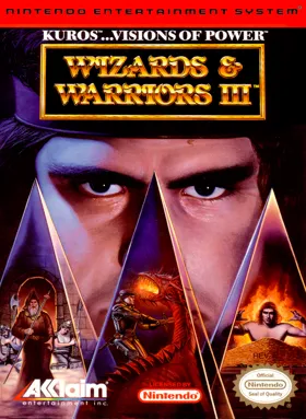 Wizards & Warriors III - Kuros...Visions of Power (USA) box cover front